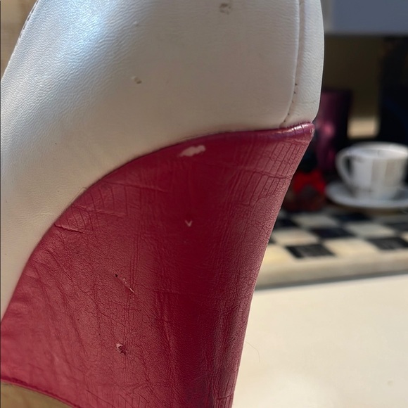 Michael Antonio White and Pink Wedge Shoes - Picture 13 of 13